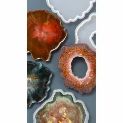 Cheap 😉 American Crafts™ Color Pour Resin Geode Coaster Mold ⭐ -American Crafts Sales 10647525 5