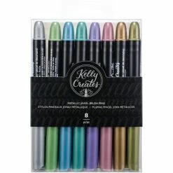 Outlet ❤️ American Crafts™ Kelly Creates Metallic Jewel Brush Pens 🧨
