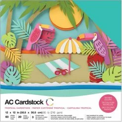 Top 10 ❤️ American Crafts™ Tropical Variety Cardstock Pack 12" x 12" 🥰