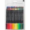 Brand new 😀 American Crafts™ Assorted Brush Marker Set 🌟 -American Crafts Sales D370348S 1