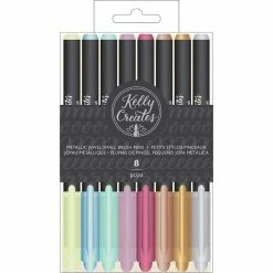 Cheapest 🥰 American Crafts™ Kelly Creates Metallic Jewel Small Brush Pens ✔️