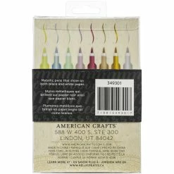 Cheapest 🥰 American Crafts™ Kelly Creates Metallic Jewel Small Brush Pens ✔️ -American Crafts Sales D370374S 3