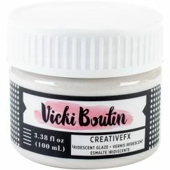 Deals 😍 American Crafts™ Vicki Boutin Mixed Media Iridescent Creative FX Glaze, 3oz. 🎁