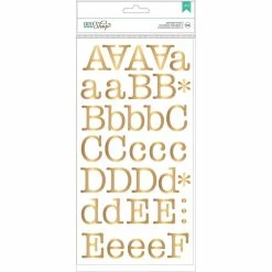 Best Pirce 😀 American Crafts™ DIY Shop Gold Typewriter Letter Stickers 🧨