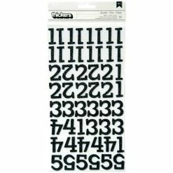 Brand new 🌟 American Crafts™ Black Glitter Chipboard Alphabet Stickers 🎉