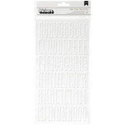 Coupon 😀 American Crafts™ White Maple Font Foil Alphabet Stickers 👍