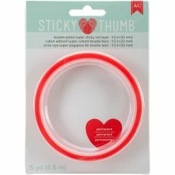 Buy 🧨 Sticky Thumb® Double-Sided Super Sticky Red Tape by American Crafts 🥰