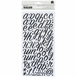 Cheap ⌛ American Crafts™ Thickers Black Alphabet Stickers 🔥