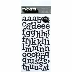 Best deal 🔔 American Crafts™ Thickers™ Black Glitter Sprinkles Chipboard Alphabet Stickers 🛒