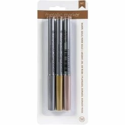 Buy 🛒 American Crafts™ Metallic Markers, 3ct. ⌛