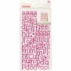 Buy 🌟 American Crafts™ Eclair Strawberry Glitter Foam Alphabet Stickers 🎁 -American Crafts Sales D490114S 1
