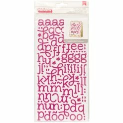 Buy 🌟 American Crafts™ Eclair Strawberry Glitter Foam Alphabet Stickers 🎁
