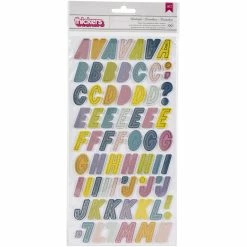 New 🥰 Paige Evans Wonders Thickers™ Wonderful Alphabet Stickers by American Crafts 🔥
