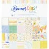 Cheapest 🥰 American Crafts™ Obed Marshall Buenos Dias Paper Pad, 12" x 12" 👍 -American Crafts Sales D494778S 1