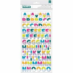 Flash Sale 🌟 Amy Tangerine Brave & Bold Thickers™ Stories Alphabet Foam Stickers by American Crafts 🎉
