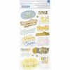 New 🎁 American Crafts™ Thickers™ Obed Marshall Buenos Dias Phrases Stickers 🎉 -American Crafts Sales D494890S 1