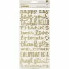 Flash Sale 🎉 American Crafts™ Thickers™ Gold Foil Phrases Foam Stickers ✔️ -American Crafts Sales D494995S 1