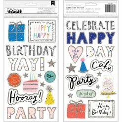 Best reviews of ⌛ American Crafts™ Hooray Thickers™ Words & Icons Glitter Foam Stickers 🥰
