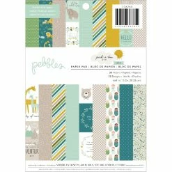 Outlet 🌟 Pebbles Peek-A-Boo You Boy 6" x 8" Single-Sided Paper Pad, 36 Sheets by American Crafts 🎁