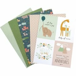 Outlet 🌟 Pebbles Peek-A-Boo You Boy 6" x 8" Single-Sided Paper Pad, 36 Sheets by American Crafts 🎁 -American Crafts Sales D495104S 4