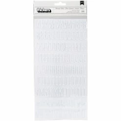 Promo ⌛ American Crafts™ Thickers™ Amy Tangerine Hustle & Heart Memento White Alphabet Stickers 😉