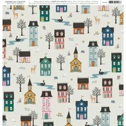 Cheapest 🛒 American Crafts™ Homes 12" x 12" Cardstock, 25 Sheets 🎁