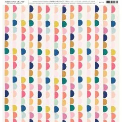 Buy 💯 American Crafts™ Rainbow Circles 12" x 12" Cardstock, 25 Sheets 🧨