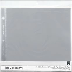 Promo 😀 American Crafts™ Memorology™ 12" x 12" Top-Loading Page Protectors 💯