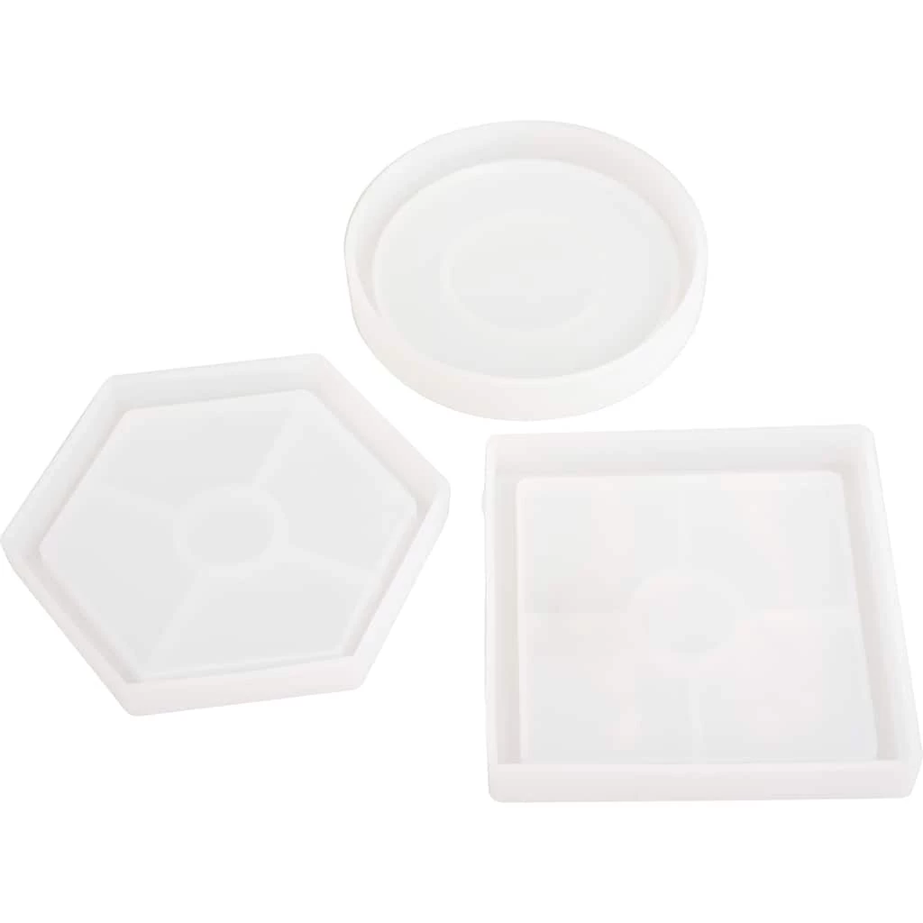 Best deal ✨ American Crafts™ Color Pour Resin Circle, Square & Hexagon Coaster Mold Set ⭐ 4 Best deal ✨ American Crafts™ Color Pour Resin Circle, Square & Hexagon Coaster Mold Set ⭐ - Image 2