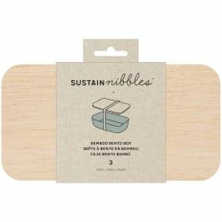 Outlet 🔥 SustainNibbles™ Bamboo Bento Box by American Crafts 🛒