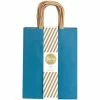 New 🥰 American Crafts™ Fancy That Medium Shades of Blue Kraft Bags, 13ct. 💯 -American Crafts Sales D507389S 1