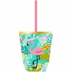Coupon 🛒 American Crafts™ Tropical Reusable Cup with Straw ✨