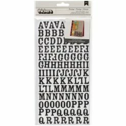 Best reviews of 👍 American Crafts Chipboard Alphabet Stickers-Rockabye-Black Glitter, 242/Pkg 🛒