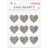 Flash Sale 😉 All Heart Acrylic Stickers 9/Pkg-Hearts W/Holographic Glitter by American Crafts ✔️ -American Crafts Sales D514004S 1