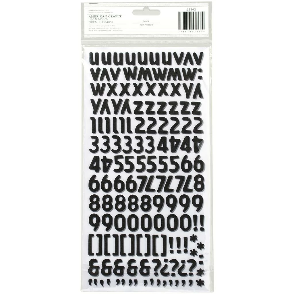 Best reviews of 🔥 American Crafts Foam Alphabet Stickers-Wonder-Black, 298/Pkg 🌟 4 Best reviews of 🔥 American Crafts Foam Alphabet Stickers-Wonder-Black, 298/Pkg 🌟 - Image 2