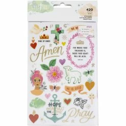 Best reviews of 🎁 Creative Devotion Draw Near Sticker Book 8/Sheets-W/Gold Foil Accents, 418/Pkg by American Crafts 👏