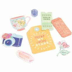 Coupon 🛒 American Crafts™ Dear Lizzy She's Magic Ephemera Die Cut Shapes ❤️ -American Crafts Sales D514126S 3