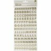 Buy ❤️ Jen Hadfield Along The Way Thickers Stickers 5.5"X11" 265/Pk-Letters & Numbers/Gold Foiled Foam by American Crafts 🔥 -American Crafts Sales D514131S 1