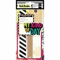 New 🎁 Vicki Boutin Color Kaleidoscope Ephemera Die-Cuts 50/Pkg-Cardstock Frames & Journaling by American Crafts ⭐