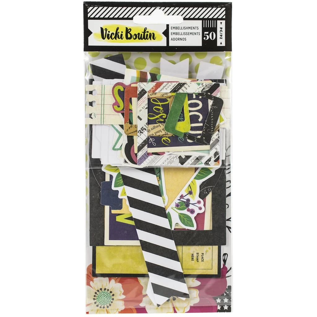 New 🎁 Vicki Boutin Color Kaleidoscope Ephemera Die-Cuts 50/Pkg-Cardstock Frames & Journaling by American Crafts ⭐ 4 New 🎁 Vicki Boutin Color Kaleidoscope Ephemera Die-Cuts 50/Pkg-Cardstock Frames & Journaling by American Crafts ⭐ - Image 2