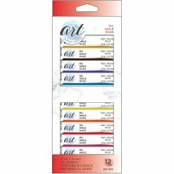 New 🥰 American Crafts™ Art Supply Basics 12 Color Oil Paint Set 🎁 -American Crafts Sales D589277S 2