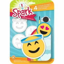 Brand new 🥰 Spark™ Happy Emoji Plaster Magnet Kit by American Crafts 😀