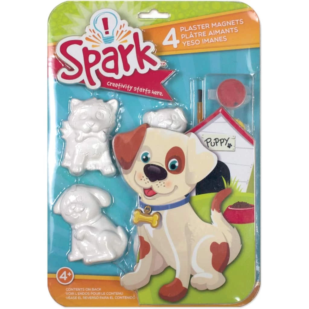 Best Sale 😉 Spark™ Playful Pups Plaster Magnet Kit by American Crafts 😉 3 Best Sale 😉 Spark™ Playful Pups Plaster Magnet Kit by American Crafts 😉