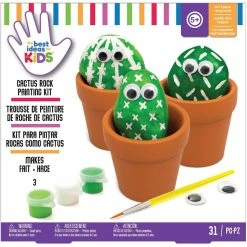 Buy 💯 American Crafts™ Best Ideas for Kids™ Cactus Rock Painting Kit 😍