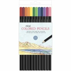 Buy ⭐ Art Supply Basics Colored Pencil Set, 24ct. by American Crafts 🛒