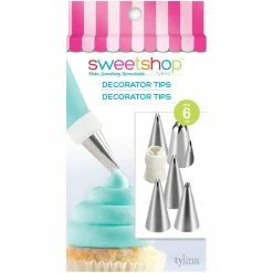 Promo 🎁 Sweetshop™ 6 Piece Decorating Tip Set by American Crafts 🤩