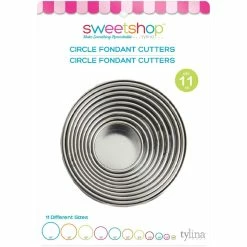 Best Sale 💯 Sweetshop™ 11 Piece Circle Fondant Cutter Set by American Crafts 🌟