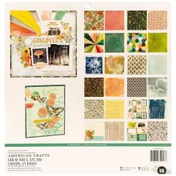 Cheapest ❤️ American Crafts™ 12" x 12" Vicki Boutin Fernwood Double-Sided Paper Pad, 24ct. 🔔 -American Crafts Sales D613576S 3