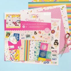 Outlet ✔️ American Crafts™ 12" x 12" Damask Love Life's A Party Project Pad, 24ct. ❤️ -American Crafts Sales D613579S 2