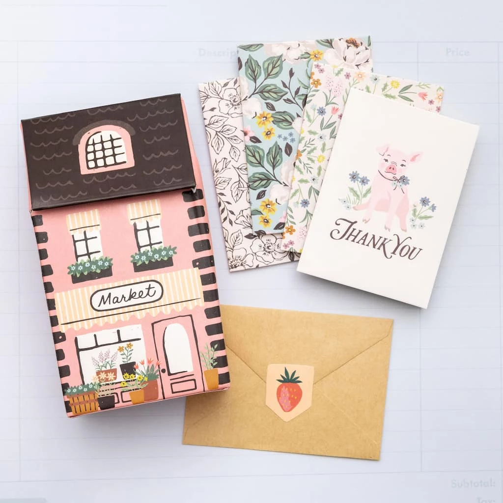 Flash Sale 🤩 Maggie Holmes Market Square Mini House Card Set by American Crafts ❤️ 4 Flash Sale 🤩 Maggie Holmes Market Square Mini House Card Set by American Crafts ❤️ - Image 2